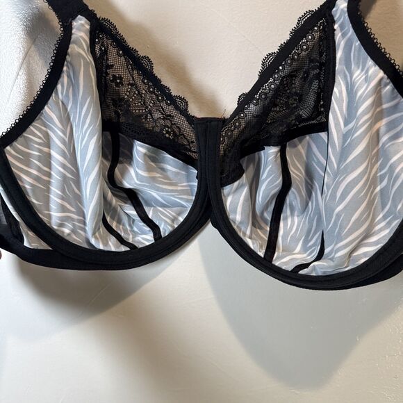 Elomi Morgan Banded Underwire Stretch Lace Bra Women's Size 40H (1) Black Pink - Picture 13 of 15